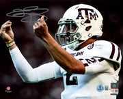 Johnny Manziel Autographed 8x10 Photo Texas A&M Aggies Beckett BAS Witness Stock #262051