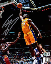 Shaquille Shaq O'Neal Autographed 8x10 Photo Los Angeles Lakers Beckett BAS Witness Stock #262084
