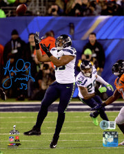 Malcolm Smith Autographed 8x10 Photo Seattle Seahawks SB XLVIII Interception Return Beckett BAS Witness Stock #262119