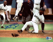 Ken Griffey Jr. Autographed 8x10 Photo Seattle Mariners "The Slide" Beckett BAS Witness Stock #262144