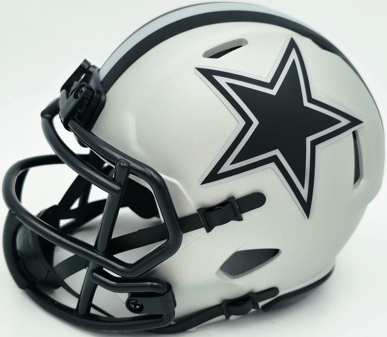 George Pickens Autographed Dallas Cowboys Silver Rave Speed Mini Helmet JSA Witness Stock #262393