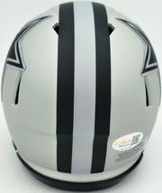 George Pickens Autographed Dallas Cowboys Silver Rave Speed Mini Helmet JSA Witness Stock #262393