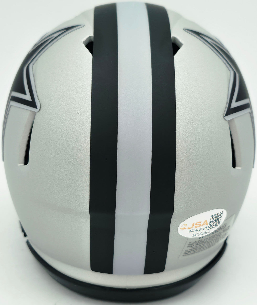 George Pickens Autographed Dallas Cowboys Silver Rave Speed Mini Helmet JSA Witness Stock #262393