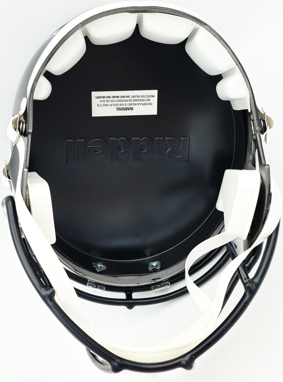Jason Kelce Autographed Philadelphia Eagles Black 2022 Alternate On-Field Full Size Speed Replica Helmet PSA/DNA ITP Stock #262329