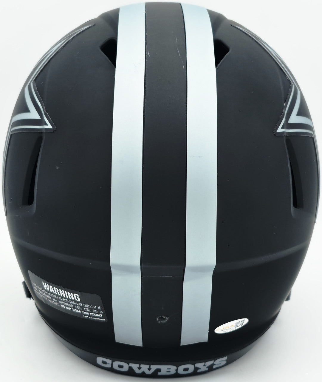 George Pickens Autographed Dallas Cowboys Eclipse Black Full Size Speed Replica Helmet JSA Witness Stock #262390