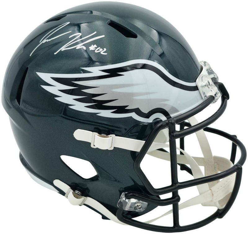 Jason Kelce Autographed Philadelphia Eagles Green Full Size Speed Replica Helmet PSA/DNA ITP Stock #262326