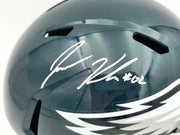 Jason Kelce Autographed Philadelphia Eagles Green Full Size Speed Replica Helmet PSA/DNA ITP Stock #262326