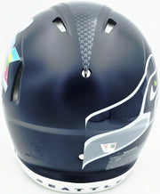 Jaxon Smith-Njigba Autographed Seattle Seahawks Blue Super Bowl LX Champions Logo Full Size Authentic Speed Helmet Fanatics Holo Stock #262359