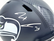 Jaxon Smith-Njigba Autographed Seattle Seahawks Blue Super Bowl LX Champions Logo Full Size Speed Replica Helmet Fanatics Holo Stock #262360