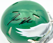 Jason Kelce Autographed Philadelphia Eagles Kelly Green 2023 Alternate Speed Mini Helmet PSA/DNA ITP Stock #262333