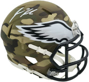 Jason Kelce Autographed Philadelphia Eagles Camo Speed Mini Helmet PSA/DNA ITP Stock #262334