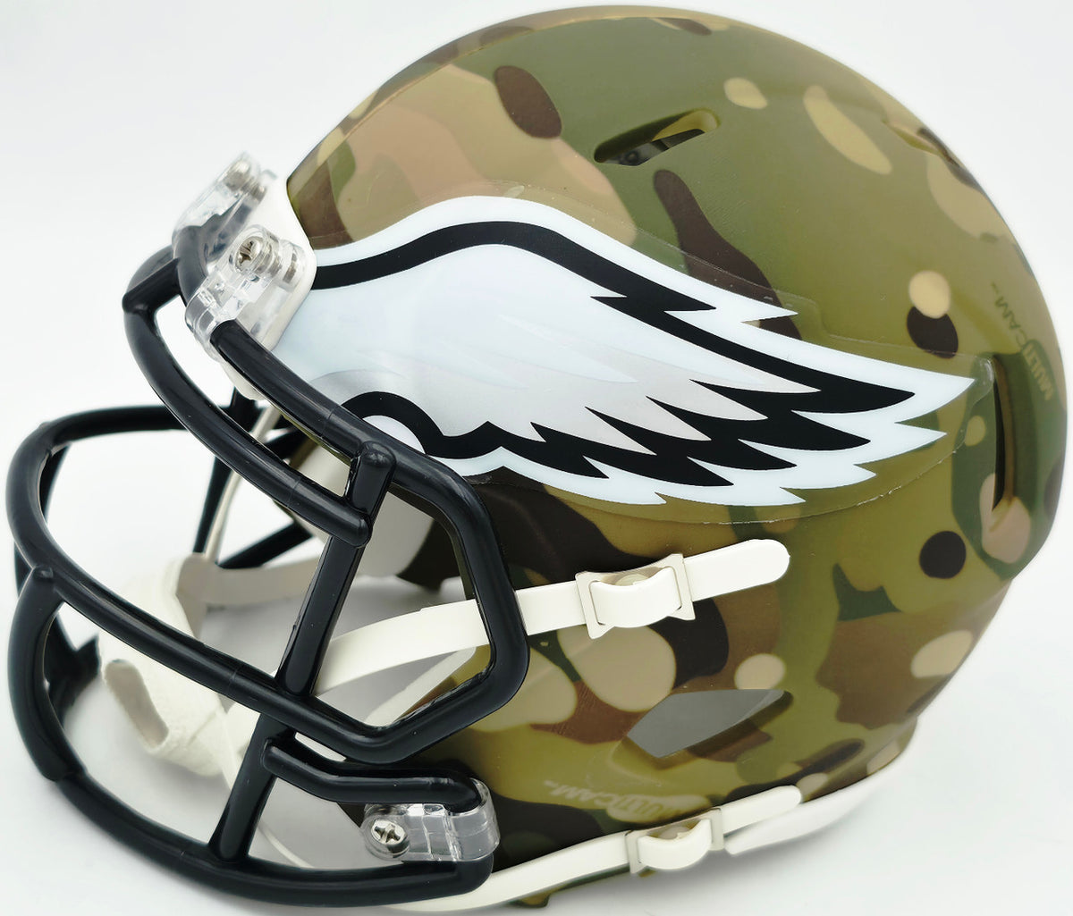 Jason Kelce Autographed Philadelphia Eagles Camo Speed Mini Helmet PSA/DNA ITP Stock #262334
