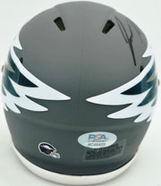 Jason Kelce Autographed Philadelphia Eagles AMP Gray Speed Mini Helmet PSA/DNA ITP Stock #262335