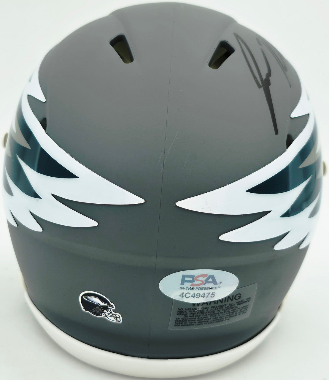 Jason Kelce Autographed Philadelphia Eagles AMP Gray Speed Mini Helmet PSA/DNA ITP Stock #262335