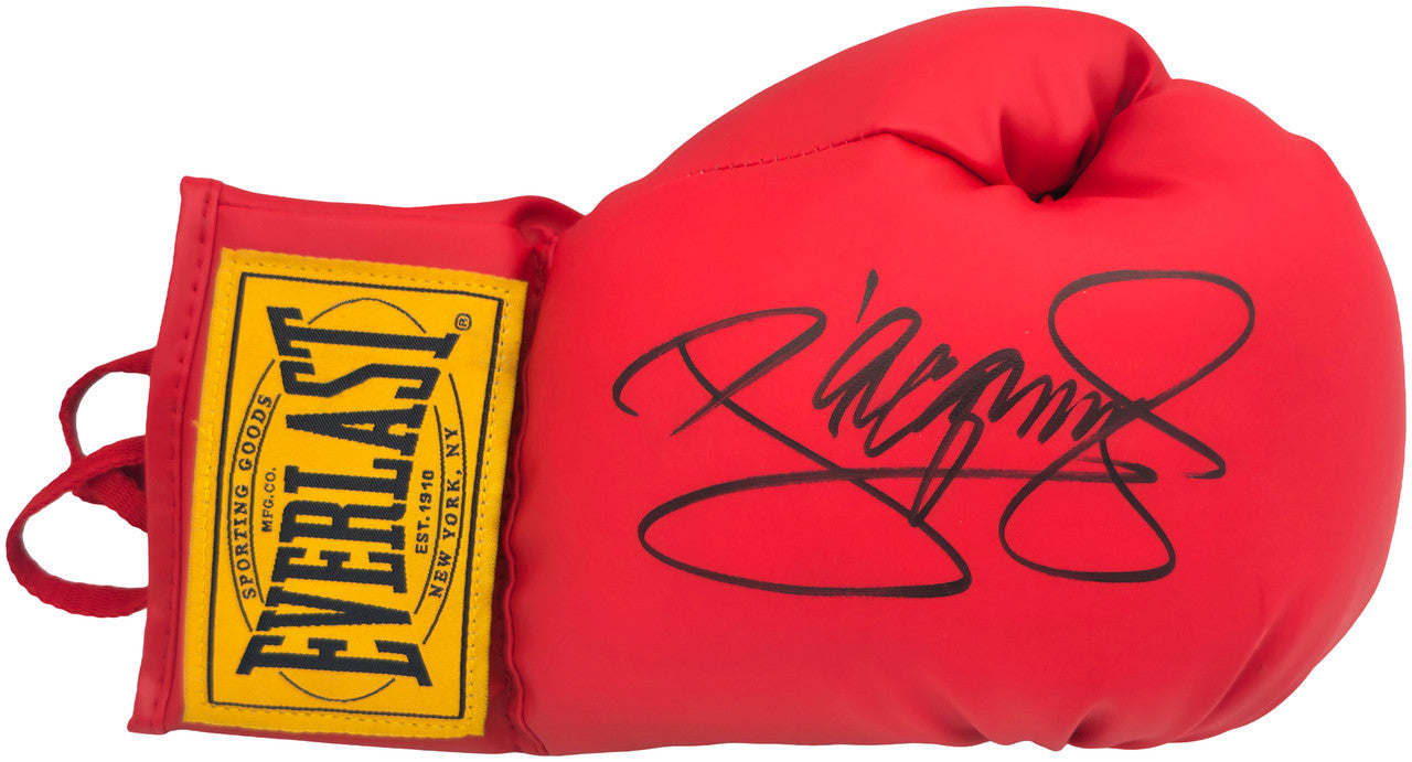 Manny Pacquiao Autographed Red Everlast Vinyl Boxing Glove RH Beckett BAS Witness Stock #262340
