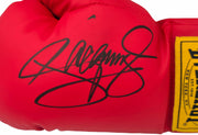 Manny Pacquiao Autographed Red Everlast Vinyl Boxing Glove LH Beckett BAS Witness Stock #262341