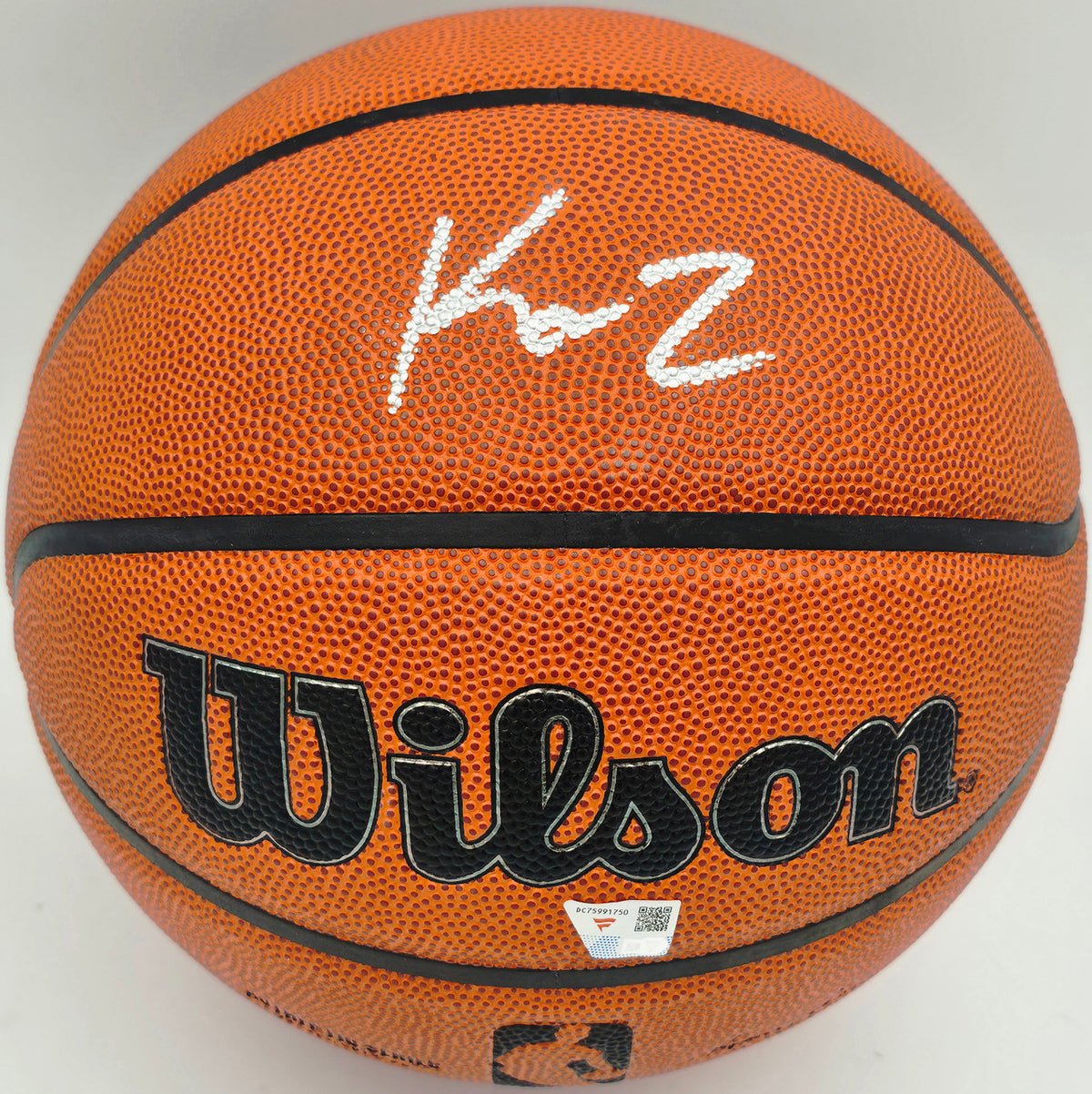 Kon Knueppel Autographed Wilson Authentic Series I/O Basketball Charlotte Hornets Fanatics Holo Stock #262373
