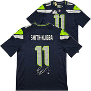 Seattle Seahawks Jaxon Smith-Njigba Autographed Blue Nike Jersey Size XL Fanatics Holo Stock #262364