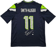 Seattle Seahawks Jaxon Smith-Njigba Autographed Blue Nike Jersey Size XL Fanatics Holo Stock #262364
