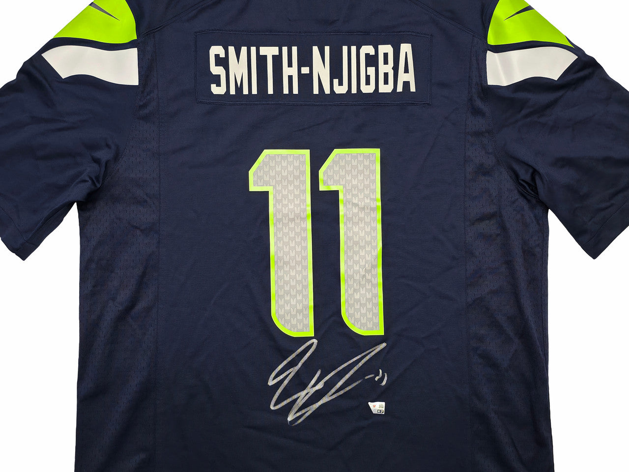 Seattle Seahawks Jaxon Smith-Njigba Autographed Blue Nike Jersey Size XL Fanatics Holo Stock #262364