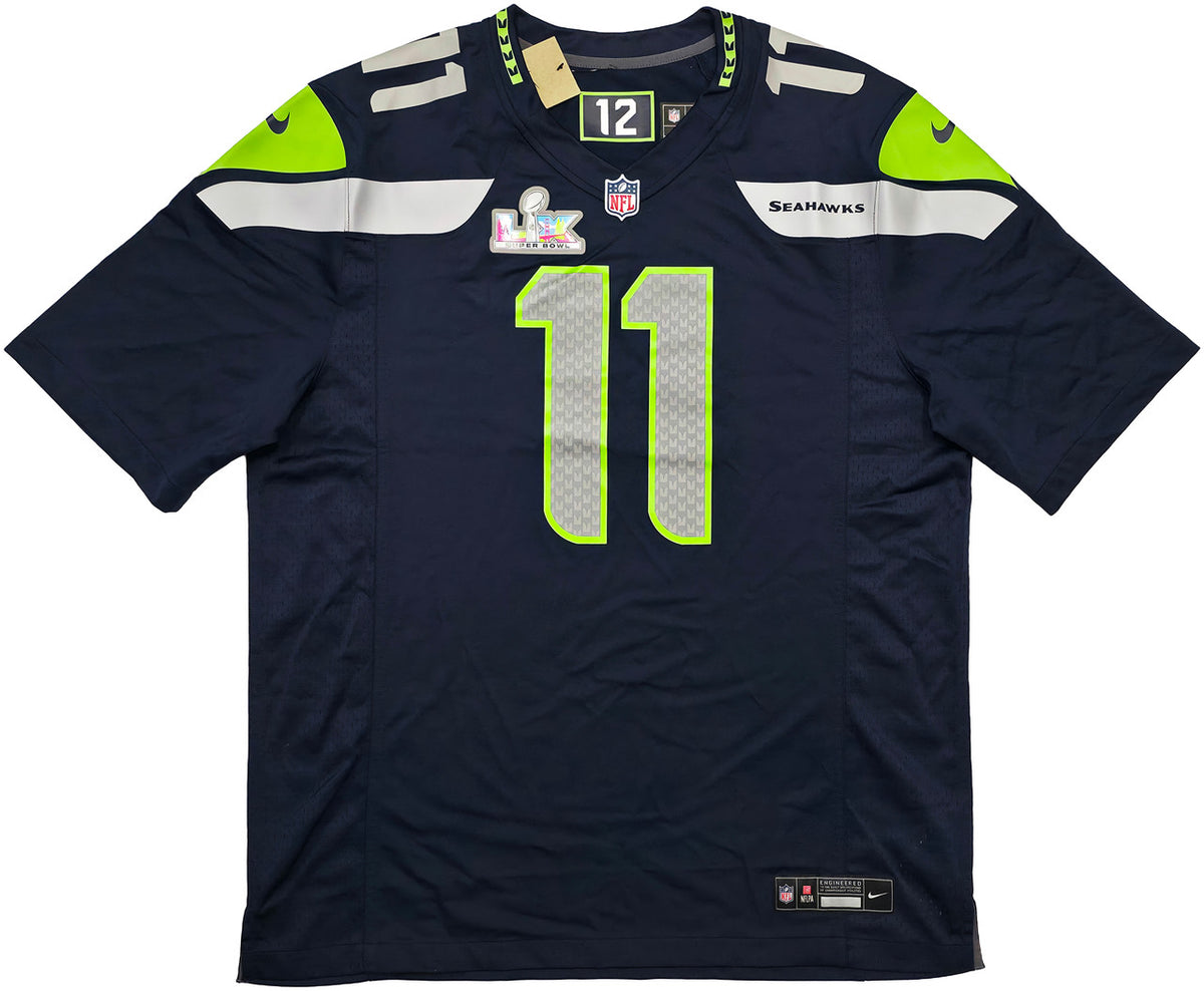 Seattle Seahawks Jaxon Smith-Njigba Autographed Blue Nike Jersey Size XL Fanatics Holo Stock #262364