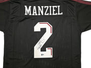 Texas A&M Aggies Johnny Manziel Autographed Black Jersey "Johnny F'cking Football" Beckett BAS Witness Stock #262053