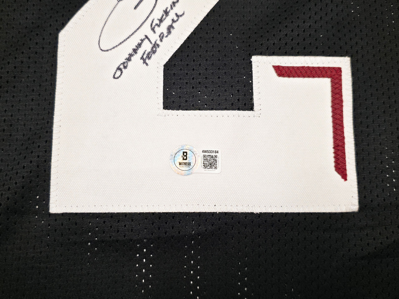 Texas A&M Aggies Johnny Manziel Autographed Black Jersey "Johnny F'cking Football" Beckett BAS Witness Stock #262053