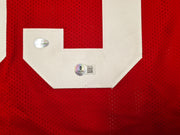 San Francisco 49ers Mike Wilson Autographed Red Jersey "4X SB Champs!" Beckett BAS QR Stock #261847