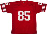San Francisco 49ers Mike Wilson Autographed Red Jersey "4X SB Champs!" Beckett BAS QR Stock #261847