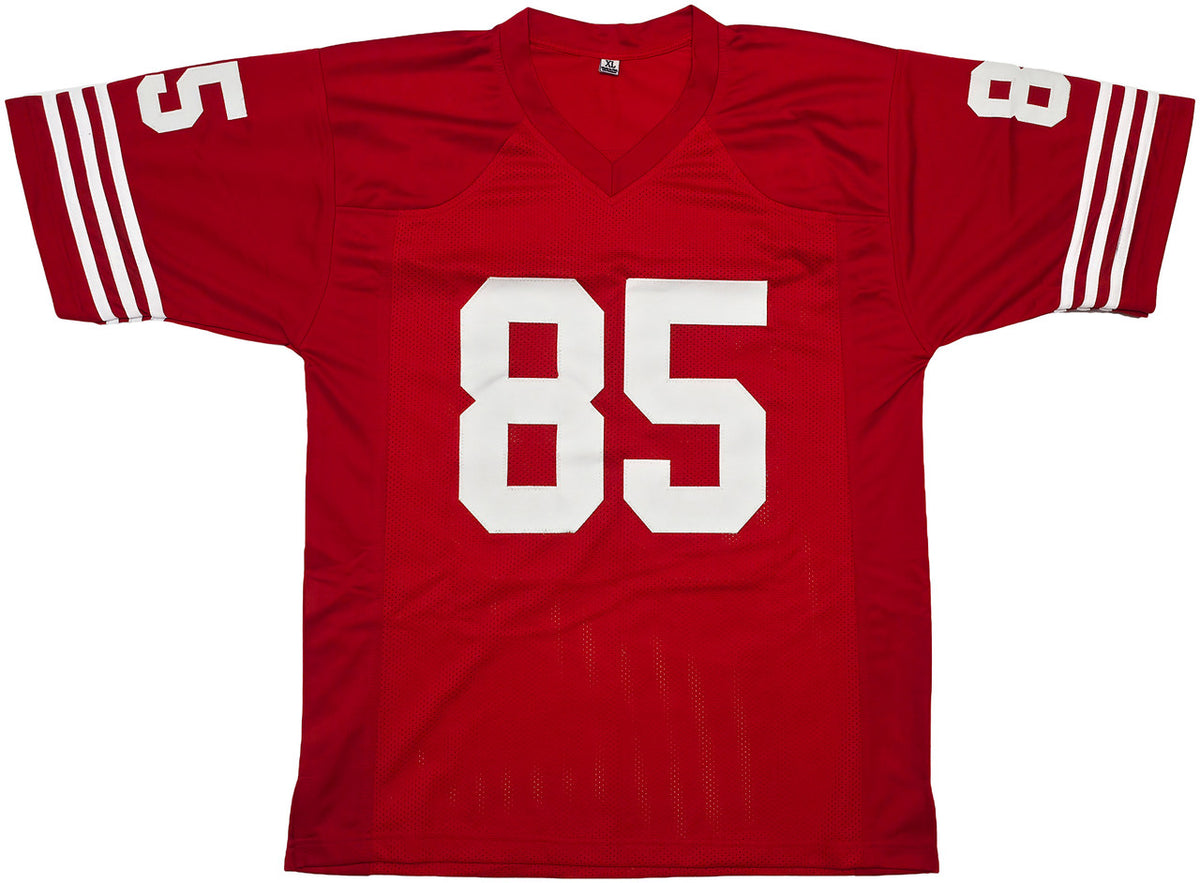 San Francisco 49ers Mike Wilson Autographed Red Jersey "4X SB Champs!" Beckett BAS QR Stock #261847