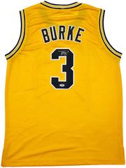 Michigan Wolverines Trey Burke Autographed Yellow Jersey PSA/DNA Stock #261451