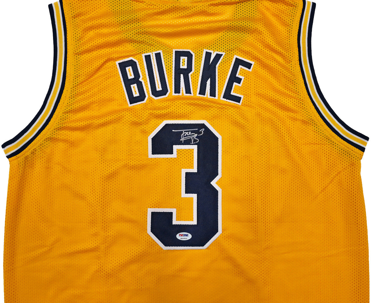 Michigan Wolverines Trey Burke Autographed Yellow Jersey PSA/DNA Stock #261451
