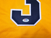 Michigan Wolverines Trey Burke Autographed Yellow Jersey PSA/DNA Stock #261451