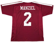 Texas A&M Aggies Johnny Manziel Autographed Maroon Jersey "Johnny F'cking Football" Beckett BAS Witness Stock #262052