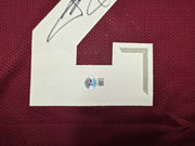 Texas A&M Aggies Johnny Manziel Autographed Maroon Jersey Beckett BAS Witness Stock #262054