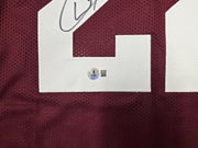 Boston College Eagles Doug Flutie Autographed Red Jersey Beckett BAS Witness Stock #260077