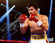 Manny Pacquiao Autographed 8x10 Photo Beckett BAS Witness Stock #262344