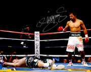 Manny Pacquiao Autographed 16x20 Photo Beckett BAS Witness Stock #262347