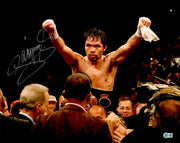 Manny Pacquiao Autographed 16x20 Photo Beckett BAS Witness Stock #262349