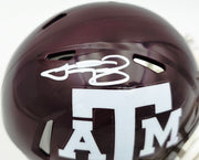 Johnny Manziel Autographed Texas A&M Aggies Maroon Speed Mini Helmet Beckett BAS Witness Stock #262060