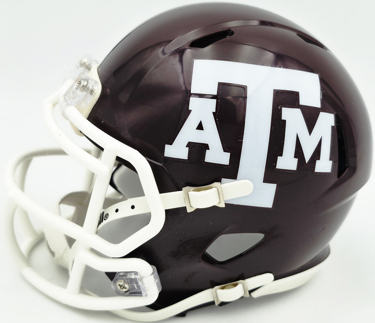 Johnny Manziel Autographed Texas A&M Aggies Maroon Speed Mini Helmet Beckett BAS Witness Stock #262060
