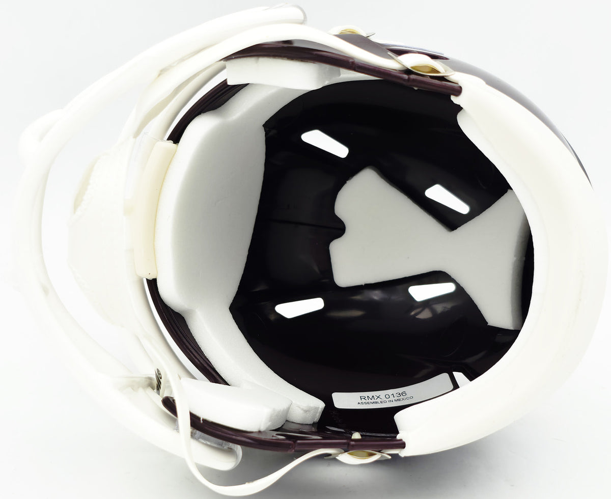 Johnny Manziel Autographed Texas A&M Aggies Maroon Speed Mini Helmet Beckett BAS Witness Stock #262060