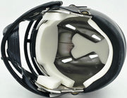 Johnny Manziel Autographed Texas A&M Aggies Silver Ice Speed Mini Helmet Beckett BAS Witness Stock #262062