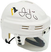 Jaromir Jagr Autographed Pittsburgh Penguins White Mini Helmet JSA Witness Stock #262094