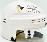 Jaromir Jagr Autographed Pittsburgh Penguins White Mini Helmet JSA Witness Stock #262094