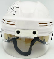 Jaromir Jagr Autographed Pittsburgh Penguins White Mini Helmet JSA Witness Stock #262094