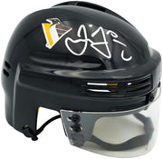 Jaromir Jagr Autographed Pittsburgh Penguins Black Mini Helmet JSA Witness Stock #262095