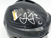 Jaromir Jagr Autographed Pittsburgh Penguins Black Mini Helmet JSA Witness Stock #262095