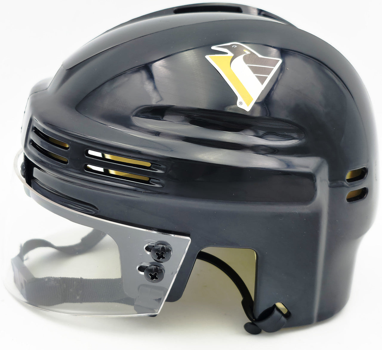 Jaromir Jagr Autographed Pittsburgh Penguins Black Mini Helmet JSA Witness Stock #262095