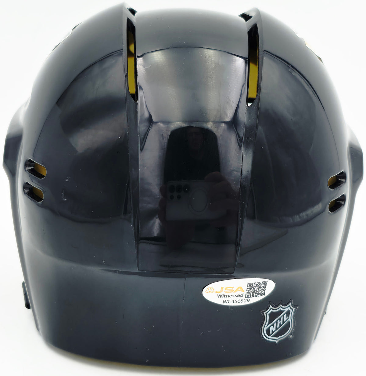 Jaromir Jagr Autographed Pittsburgh Penguins Black Mini Helmet JSA Witness Stock #262095